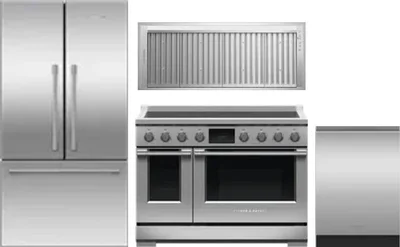 4 Piece Package Includes Refrigerator, Range, Hood And Dishwasher